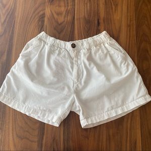 Chubbies white 5.5 inseam shorts